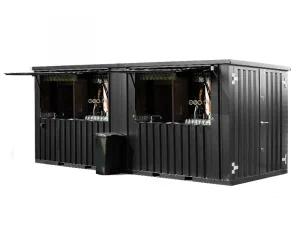 Contenedor Barra Desmontable 8×2 metros Negro RAL 9005