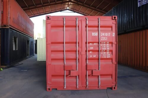 CONTENEDOR DE ENVÍO DE 10 PIES (UN VIAJE) ROJO